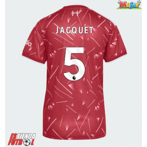 Liverpool Jeremy Jacquet #5 Primera Equipación Mujer 2026-27 Manga Corta